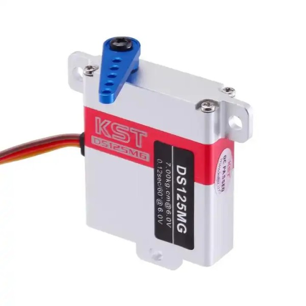 KST DS125MG 7KG 6V ad alta coppia in metallo ingranaggio Servo digitale in acciaio dente CNC aliante ad ala fissa FPV Drone elicottero UAV aereo